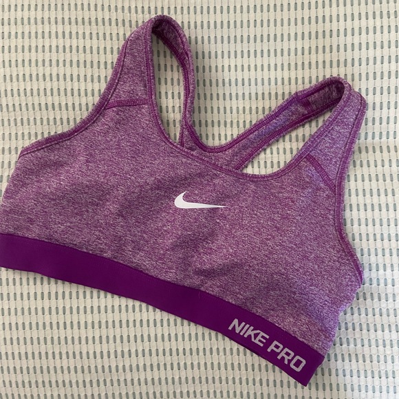 Purple Nike Pro Sports Bra - Picture 1 of 3